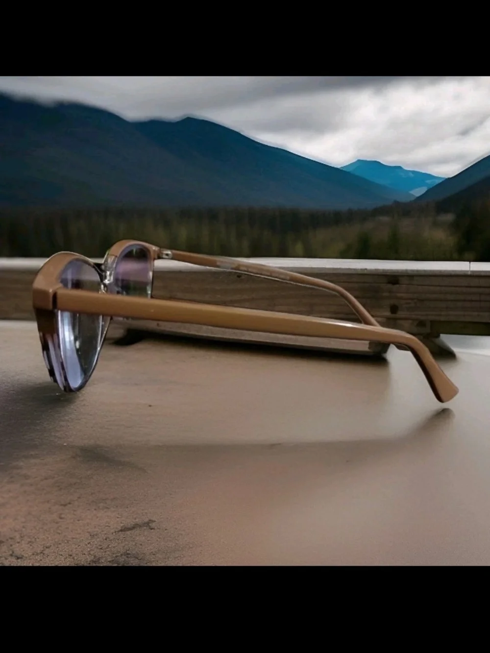 Madison Avenue Eyeglasses AU-0002R Frame Designer Khaki/Leopard print on bottom